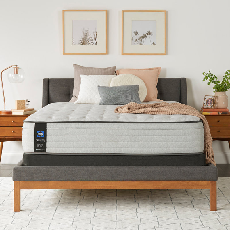 Sealy 13" Medium Faux Euro Top Innerspring Mattress Wayfair